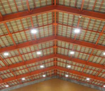 臼井西中学校体育館 照明設備更新工事